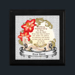 Amaryllis wedding Anniversary custom Gift Box<br><div class="desc">Amaryllis wedding Anniversary custom gift box, Wedding apparel, Wedding t-shirts, Wedding gifts by ArtMuvz Illustration. Matching Customizable Wedding bridal shower, reception, rehearsal dinner apparel.To personalize add your name or add text instead. Customize this wedding anniversary gift box to make it uniquely yours or to give as a personalized gift. Celebrate...</div>