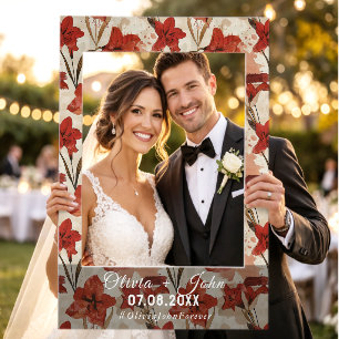 Amaryllis Wedding Picture Frame Prop Fancy Selfie Frame
