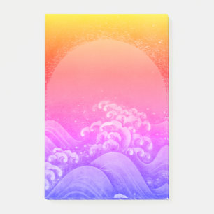 AMATERASU SUN GODDESS Pink Yellow Blue Post-it Notes