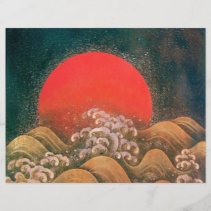 AMATERASU , SUN GODDESS Red Black Brown