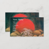 AMATERASU , SUN GODDESS ,red black brown Business Card (Front/Back)