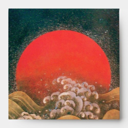 AMATERASU  SUN GODDESS red black brown Envelope