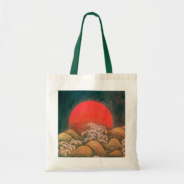 AMATERASU , SUN GODDESS ,red black brown Tote Bag (Front)