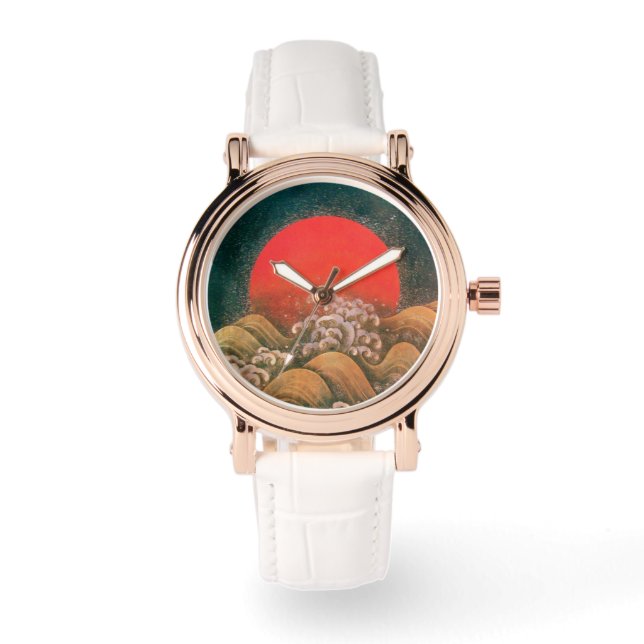 AMATERASU SUN GODDESS red,yellow, black Watch (Front)