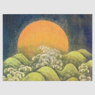 AMATERASU, SUN GODDESS Yellow Black Green Tissue Paper