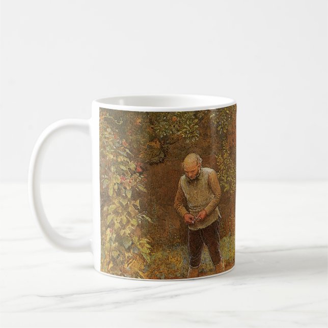 Amateur (Coachman & Cabbages) by Frederick Walker Coffee Mug (Left)