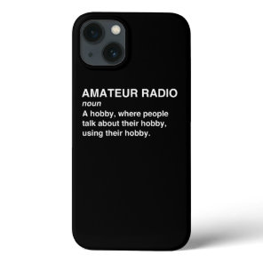 Amateur Ham Radio Definition Cb Radio Geek Cw Oper iPhone 13 Case