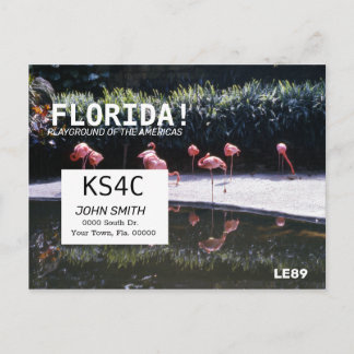 Amateur Ham Radio QSL Card Operators Florida