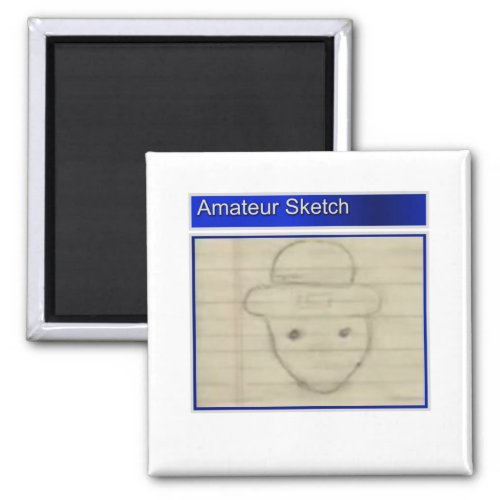 Amateur Leprechaun Sketch Magnet