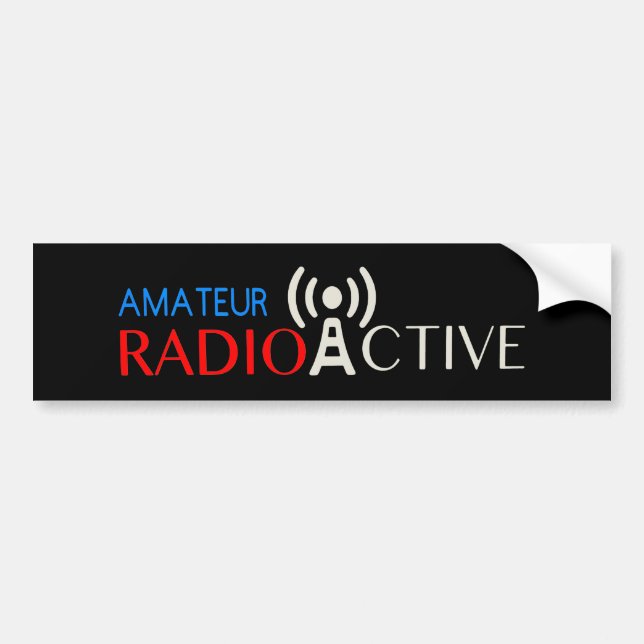 Amateur Radio Active Bumper Sticker (Front)