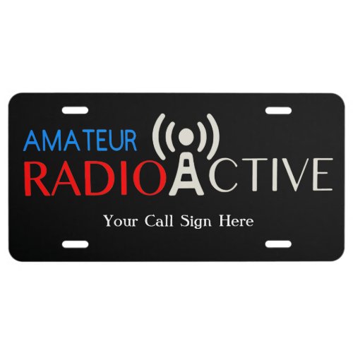 Amateur Radio Active License Plate
