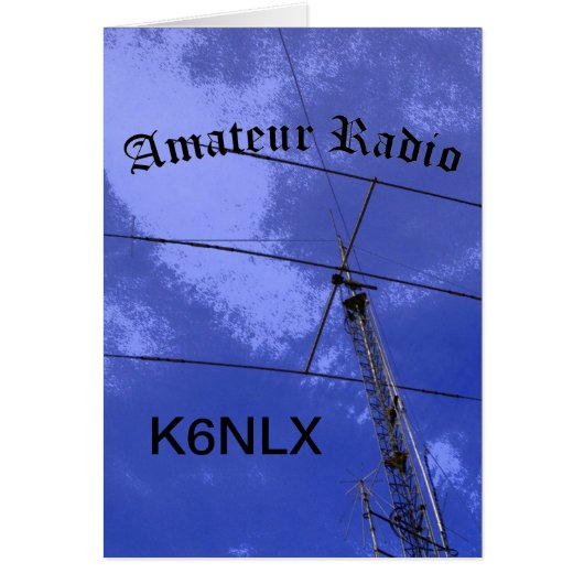 Amateur Radio and Call Sign Cards (Front)