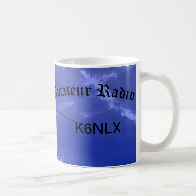 Amateur Radio and Call Sign Coffee Mug (Right)