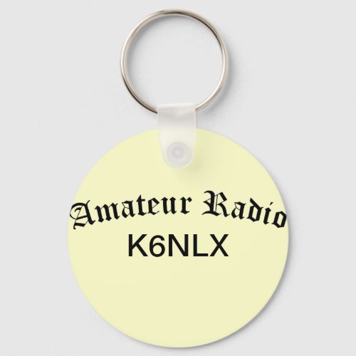 Amateur Radio and Call Sign Keychain