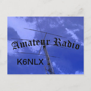 Amateur Radio and Call Sign Postcard