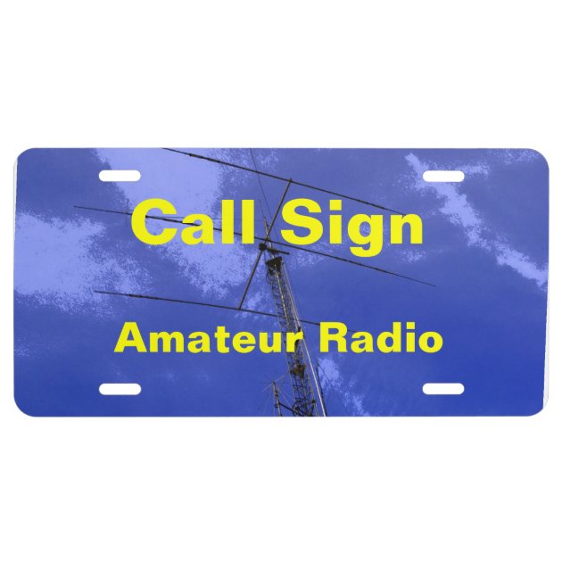 Amateur Radio Ham Radio ID Badges California License Plate 
