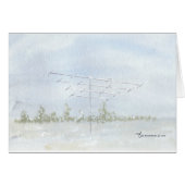 Amateur Radio Antenna in Winter (Front Horizontal)