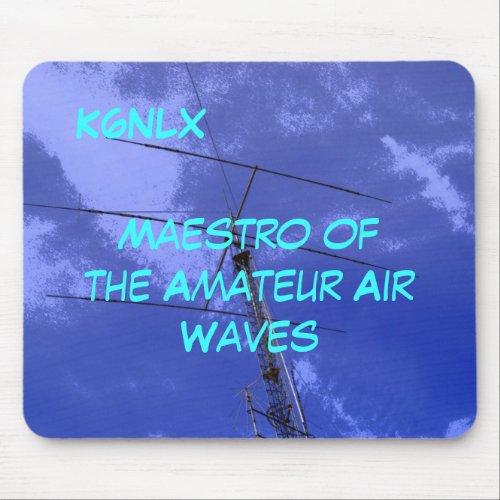 Amateur Radio Call Sign Air Waves Mousepad