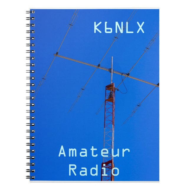 Amateur Radio Call Sign & Beam Notebook (Front)