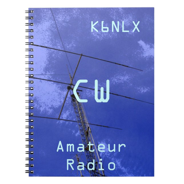 Amateur Radio Call Sign CW Notebook (Front)