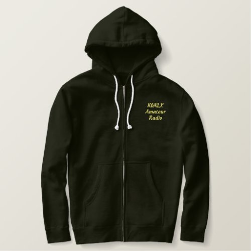 Amateur Radio Call Sign Hoodie