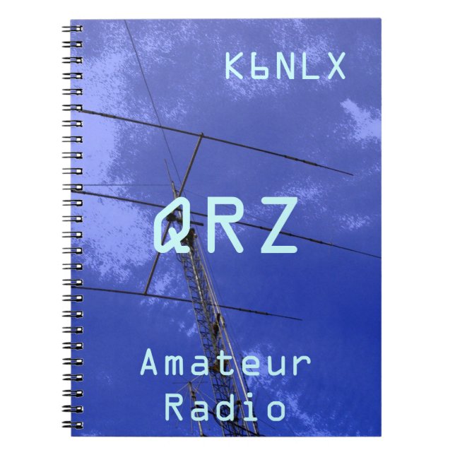 Amateur Radio Call Sign QRZ Notebook (Front)