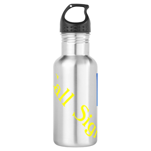 Amateur Radio Callsign Water Bottle (Front)