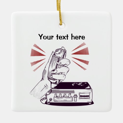 Amateur Radio Ceramic Ornament