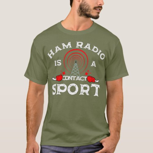 Amateur Radio Funny Ham Radio Design T_Shirt