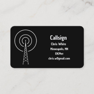 Amateur Radio Ham Business Card