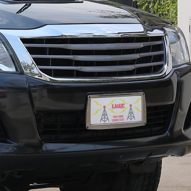 Amateur Radio Ham Operator Antenna and Call Sign License Plate (Creator Uploaded)