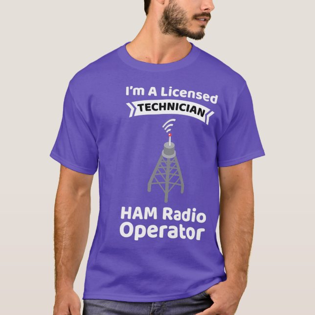 Amateur Radio Operator Funny Ham Radio T-Shirt (Front)