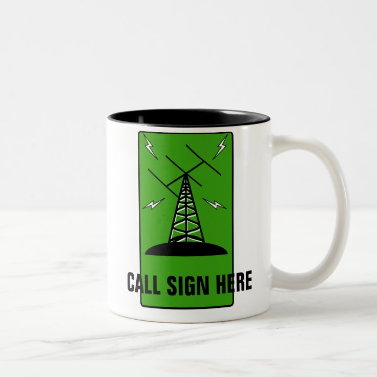 Amateur Radio Personalized Ham Call Sign Mug | Zazzle