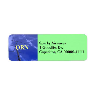 Amateur Radio QRN Address Label