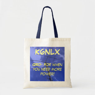 Amateur Radio QRO and Callsign Tote Bag