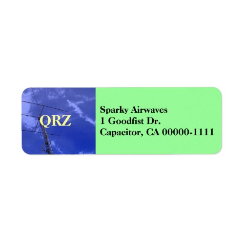 Amateur Radio QRZ Address Label