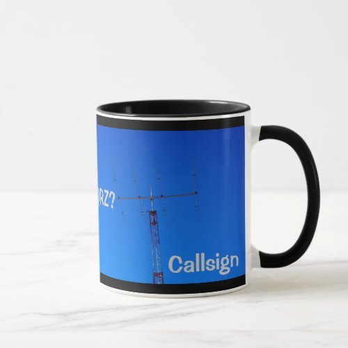 Amateur Radio QRZ and Callsign Mug