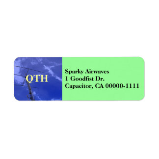 Amateur Radio QTH Address Label