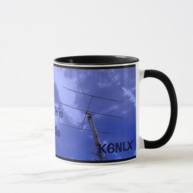 Amateur Radio QTH and Callsign Mug (Right)