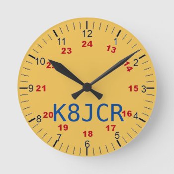 Amateur Radio Station Clock Attractive Functional by hamgear at Zazzle