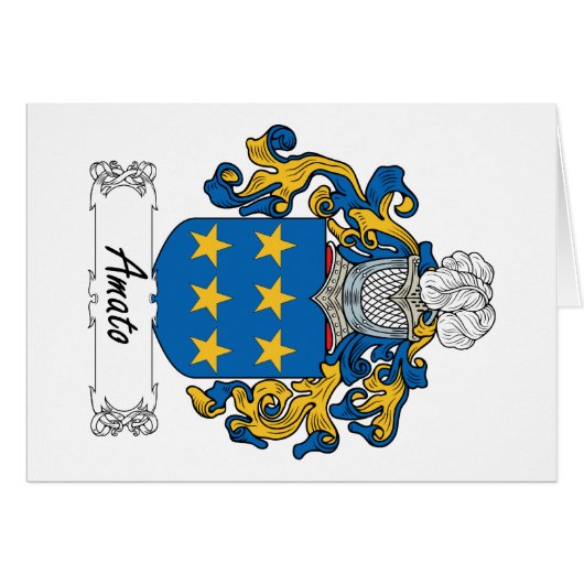 Amato Family Crest Cards (Front Horizontal)