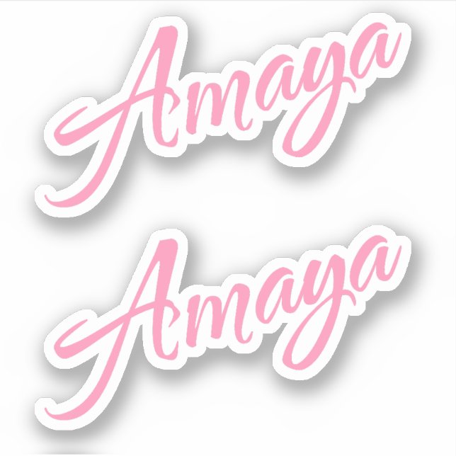 Amaya name x2 sticker (Front)
