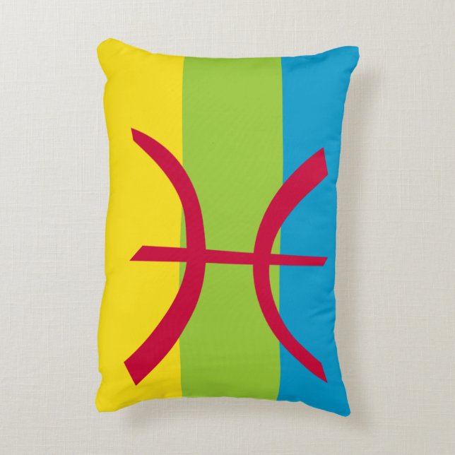 Amazigh - Berber Accent Pillow (Back(Vertical))