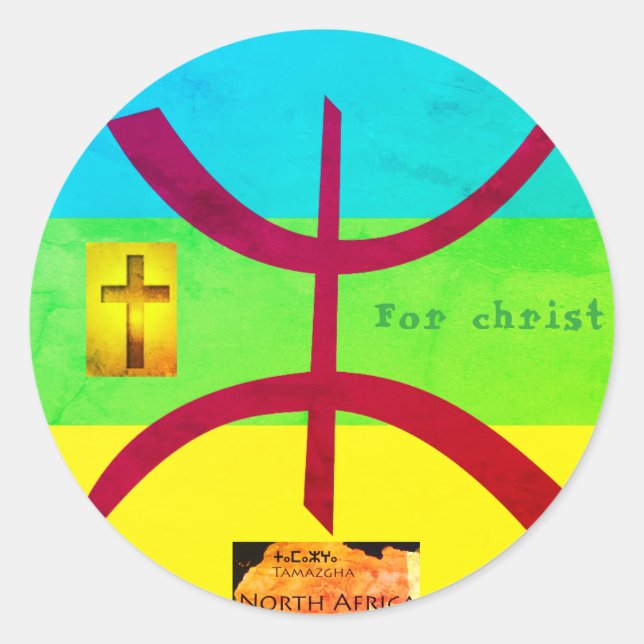 Amazigh christian sticker (Front)