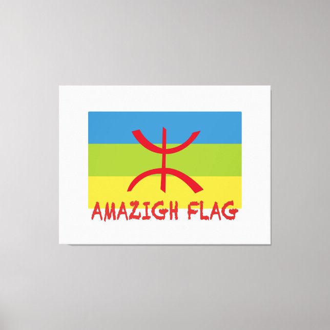 Amazigh flag - berber flag-Drapeau Amazigh Canvas Print (Front)
