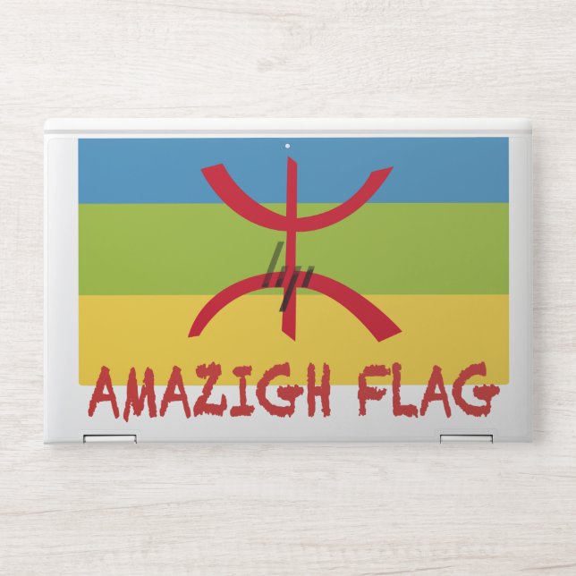 Amazigh flag - berber flag-Drapeau Amazigh HP Laptop Skin (Front)
