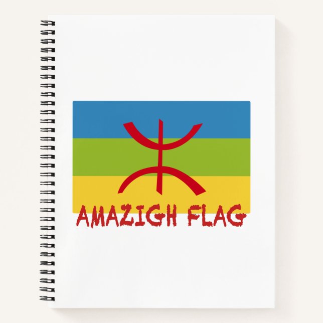 Amazigh flag - berber flag-Drapeau Amazigh Notebook (Front)