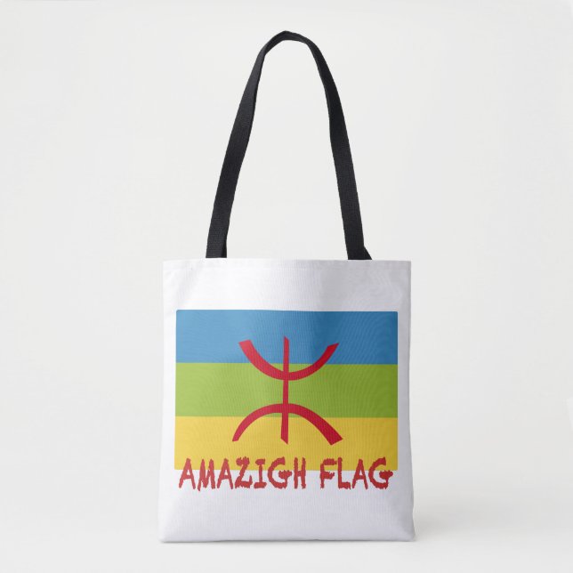 Amazigh flag - berber flag-Drapeau Amazigh Tote Bag (Front)