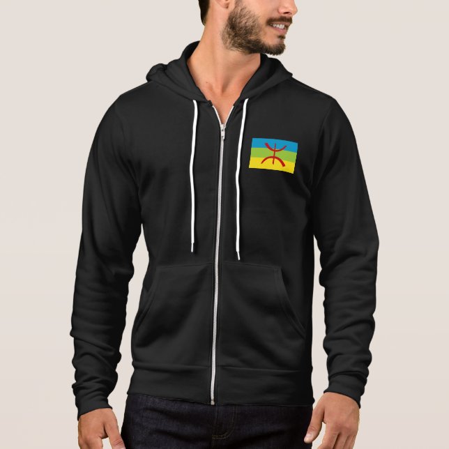 Amazigh Flag Gift Berber Flag Kabyles Hoodie (Front)