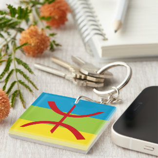 Amazigh Flag Gift Berber Flag Kabyles Keychain